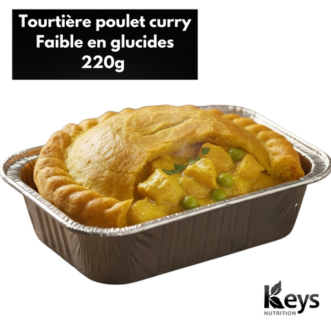 Tourtière poulet curry 220g CAISSE DE 6