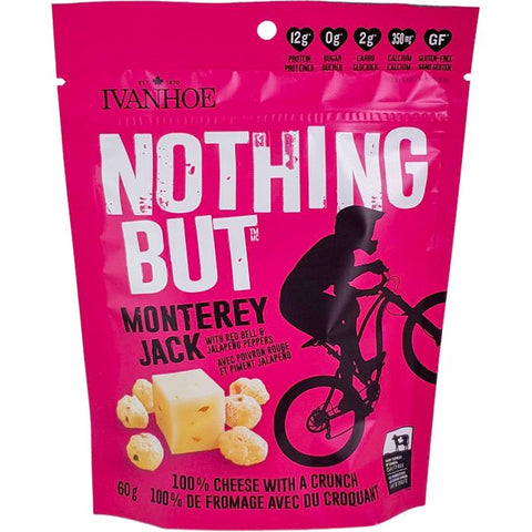 IVANHOE - Nothing but Cheese Monterey Jack CAISSE DE 12 X 60G ||IVANHOE - Nothing But Cheese Monterey Jack BOX OF 12 IVANHOE