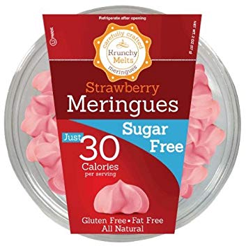 Krunchy Melts - Meringues - Fraise 57g (CAISSE DE 12)||Krunchy Melts - Meringues - Strawberry 57g (12/BOX) KRUNCHY MELTS
