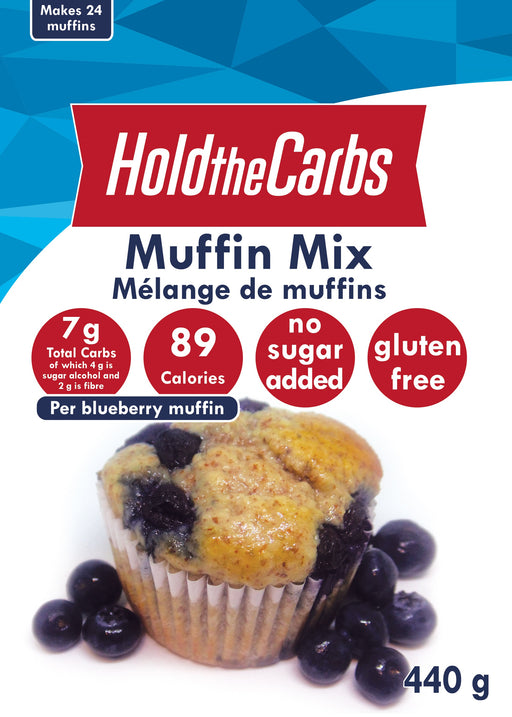 Hold the Carbs - Mélange à muffins||Hold the Carbs - Muffin Mix HOLD THE CARBS