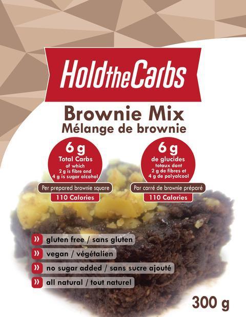 Hold the Carbs Mélange à Brownie 300G||Hold the Carbs Brownie Mix 300G HOLD THE CARBS