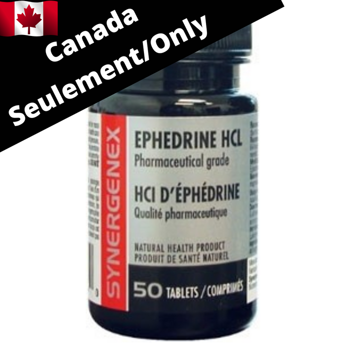 SYNERGENEX - Ephedrine hcl 8mg tablets 50 Tabs SYNERGEX