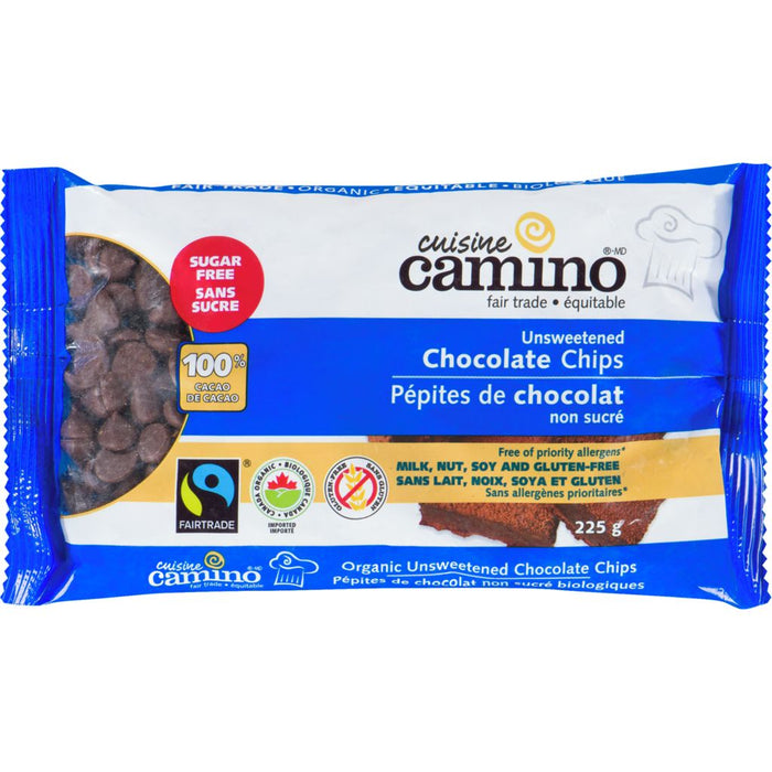 Cuisine Camino - Pépites de chocolat non sucré 225g||Cuisine Camino - Unsweetened Chocolate Chips 225g CAMINO