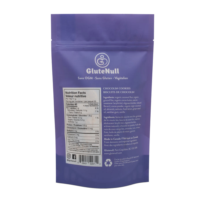 Glutenull Bakery- Biscuit Keto - Chocolin 220g||Glutenull Bakery- Biscuit Keto - Chocolin 220g GLUTENULL BAKERY