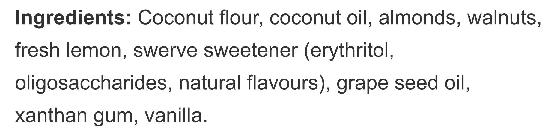 Glutenull Bakery- Biscuit Keto - Citron à la noix de coco 220g||Glutenull Bakery- Biscuit Keto - Citron in coconut 220g GLUTENULL BAKERY
