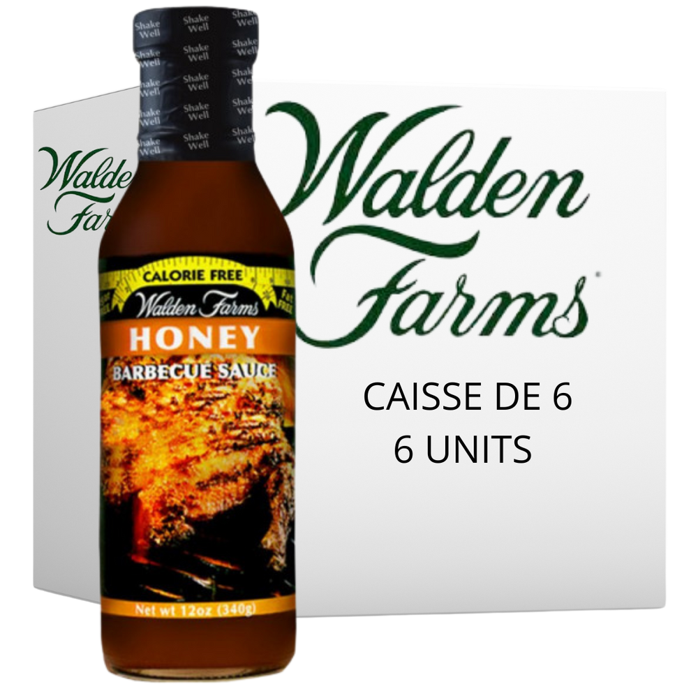 Walden Farms - Sauce BBQ et Miel 355ml CAISSE DE 6||Walden Farms - BBQ Sauce and Honey 355ml CASE OF 6 WALDEN FARMS
