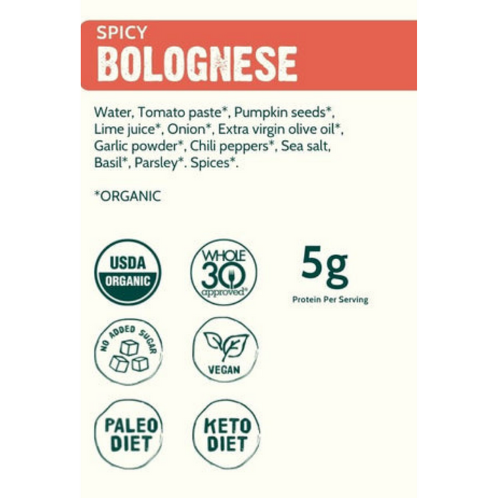 GOOD FOOD FOR GOOD - Bolognaise Épicés|| GOOD FOOD FOR GOOD - Bolognese Spicy Sauce - Keto Québec GOOD FOOD FOR GOOD