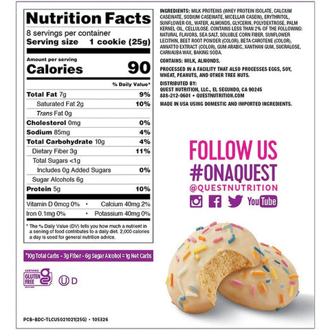 QUEST NUTRITION - Biscuit givrée - Keys Nutrition