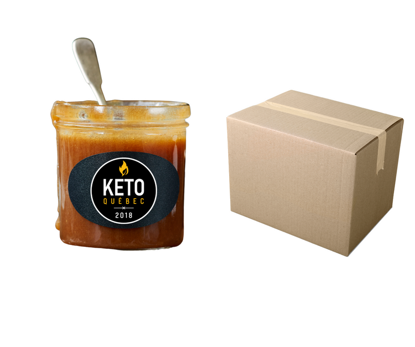 Beurre de caramel décadents Keto Québec 200ml - (4 saveurs disponibles) CAISSE DE 12||Caramel Butter decadent Keto Quebec 200ml - (4 flavors available) BOX OF 12 KEYS NUTRITION