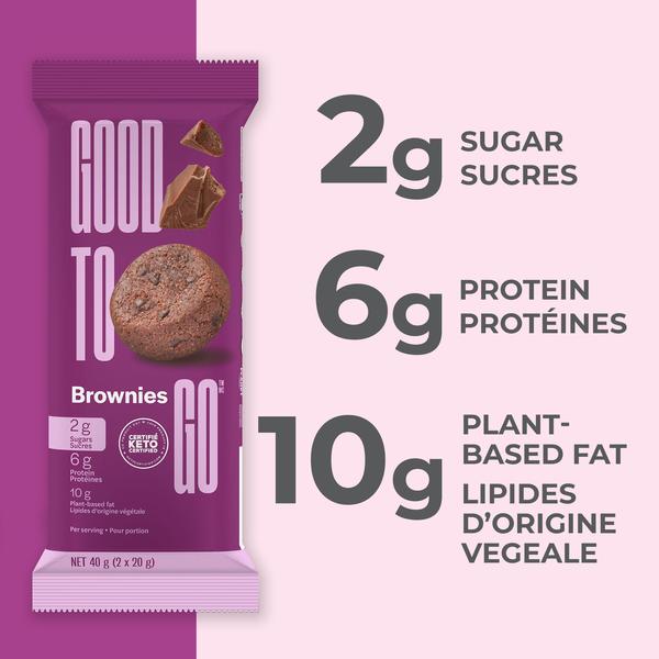 GOOD TO GO - Bouchées de Brownies - Keto Québec GOOD TO GO