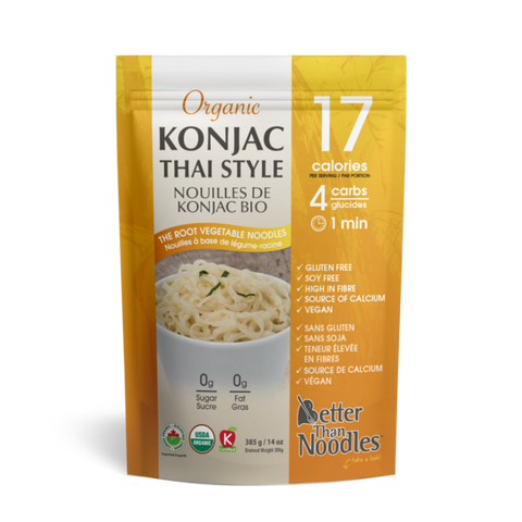 Better than noodles - Nouilles de Konjac bio 385g CAISSE DE 6||Better than noodles - Noodles Konjac organic 385g 6/CASE BETTER THAN FOODS