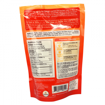 Better than pasta - Pâtes de Konjac bio 385g||Better than pasta - Pasta Konjac organic 385g BETTER THAN FOODS