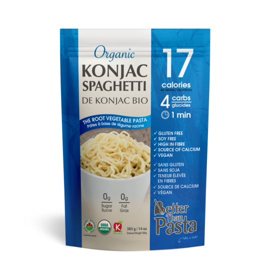 Better than pasta - Pâtes de Konjac bio 385g CAISSE DE 6||Better than pasta - Pasta Konjac organic 385g 6/CASE BETTER THAN FOODS