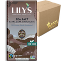 Lily's - Très noir au sel de mer 70% CAISSE DE 12||Lily's - Very black sea salt 70% BOX OF 12 LILY'S CHOCOLATE