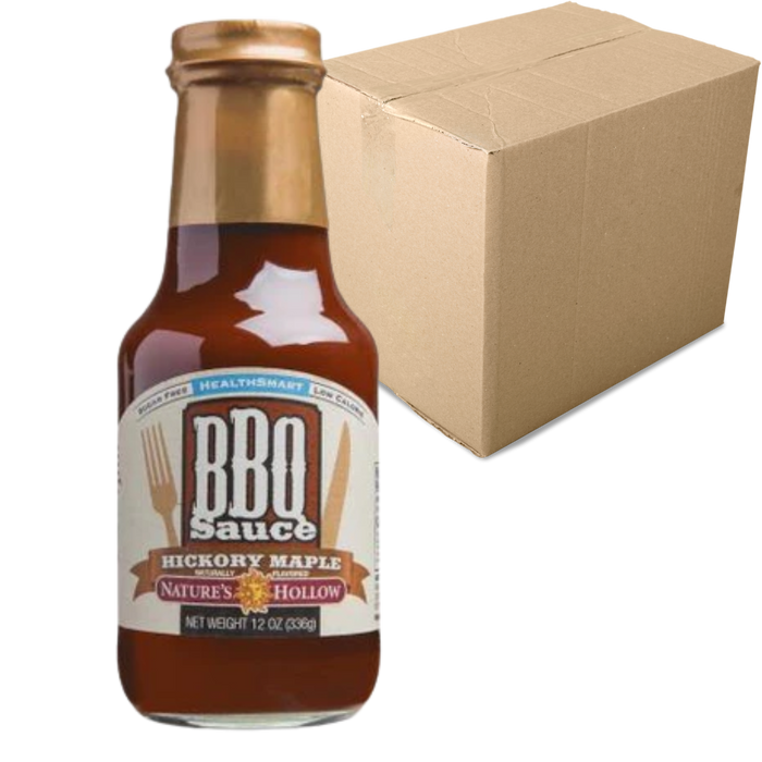 Nature's Hollow - Sauces BBQ Hickory et Érable 355ml - CAISSE DE 6 ||Nature's Hollow - Hickory Maple BBQ Sauces CASE OF 6  Keys Nutrition NATURE'S HOLLOW