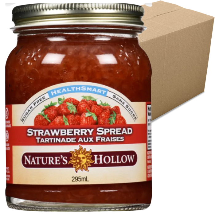 Nature's Hollow - Tartinade aux fraises 295ml (CAISSE DE 6) - Keto Québec||Nature's Hollow - Spread 295ml strawberry (6 CAISSE DE) - Keto Quebec NATURE'S HOLLOW