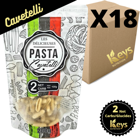 Les délicieuses Pasta - Keys Nutrition - Cavatelli CAISSE DE 18 || Les delicieuses Pasta 200g - Cavatelli - Keys Nutrition BOX OF 18 LES DÉLICIEUSES