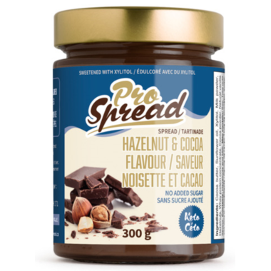 Pro Spread - Tartinade noisette et cacao 300g - Keto Québec||Pro Spread - Spread hazelnut and cocoa 300g - Keto Quebec PRO SPREAD