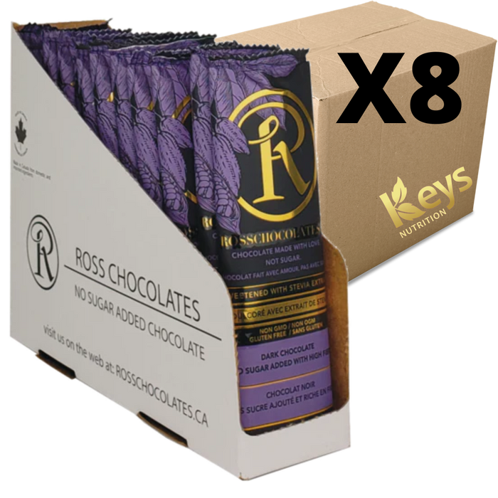 Ross Chocolates - Barre de chocolat Noir - CAISSE ||Ross Chocolates - Chocolate Bar Black - BOX ROSS CHOCOLATES