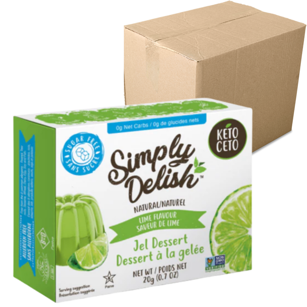 Simply Delish - Dessert à la gelée à la lime 20g CAISSE DE 6 || Simply Delish - Lime Jelly Dessert 20g BOX OF 6 SIMPLY DELISH