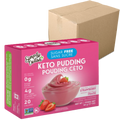 Simply Delish - Pouding Céto à la fraise CAISSE DE 6|| Simply Delish - Strawberry Pudding Keto BOX OF 6 SIMPLY DELISH