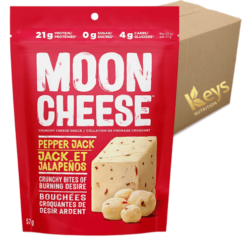Moon Cheese - Pepper Jack 57g CAISSE DE 12 ||Moon Cheese - Pepper Jack 57g BOX OF 12 MOON CHEESE