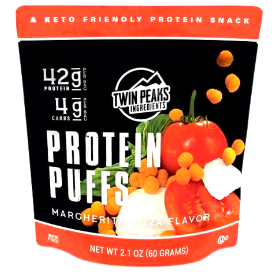 TWIN PEAKS - PROTEIN PUFFS 60g - Margherita Pizza  - CAISSE DE 12 || TWIN PEAKS - PROTEIN PUFFS 60g -Margherita Pizza - BOX OF 12 TWIN PEAKS
