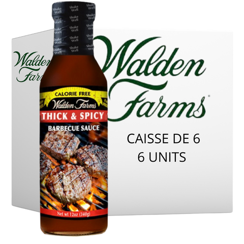 Walden Farms - Sauce BBQ Épicé 355ml CAISSE DE 6||Walden Farms - Spicy BBQ Sauce 355ml CASE OF 6 WALDEN FARMS