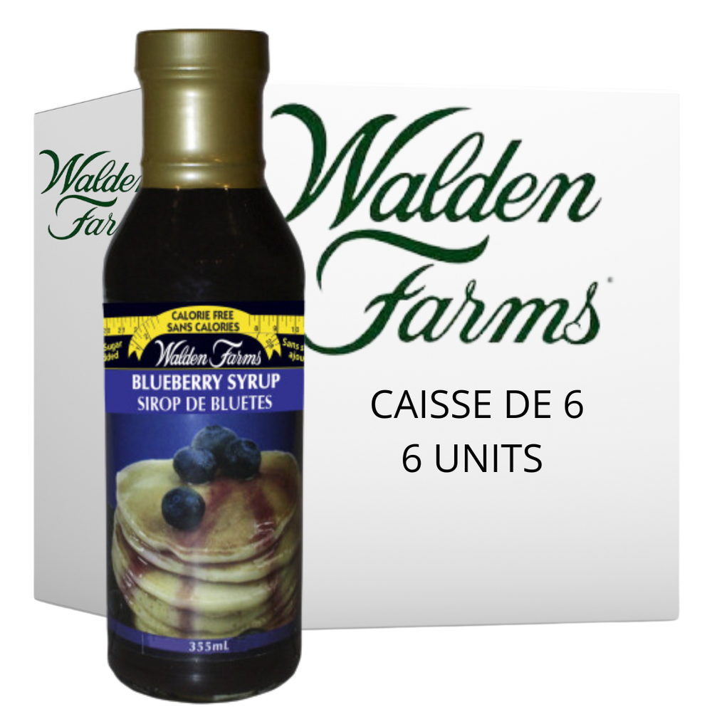 Walden Farms - Sirop de bleuet 355ml CAISSE DE 6||Walden Farms - Blueberry Syrup 355ml CASE OF 6 WALDEN FARMS