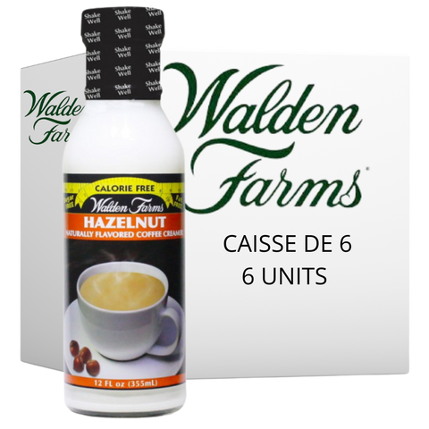 Walden Farms - Crème à café Noisette 355ml CAISSE DE 6||Walden Farms - Coffee Hazelnut Cream 355ml CASE OF 6 WALDEN FARMS