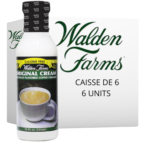 Walden Farms - Crème à café Originale 355ml CAISSE DE 6||Walden Farms - Coffee Cream Original 355ml CASE OF 6 WALDEN FARMS