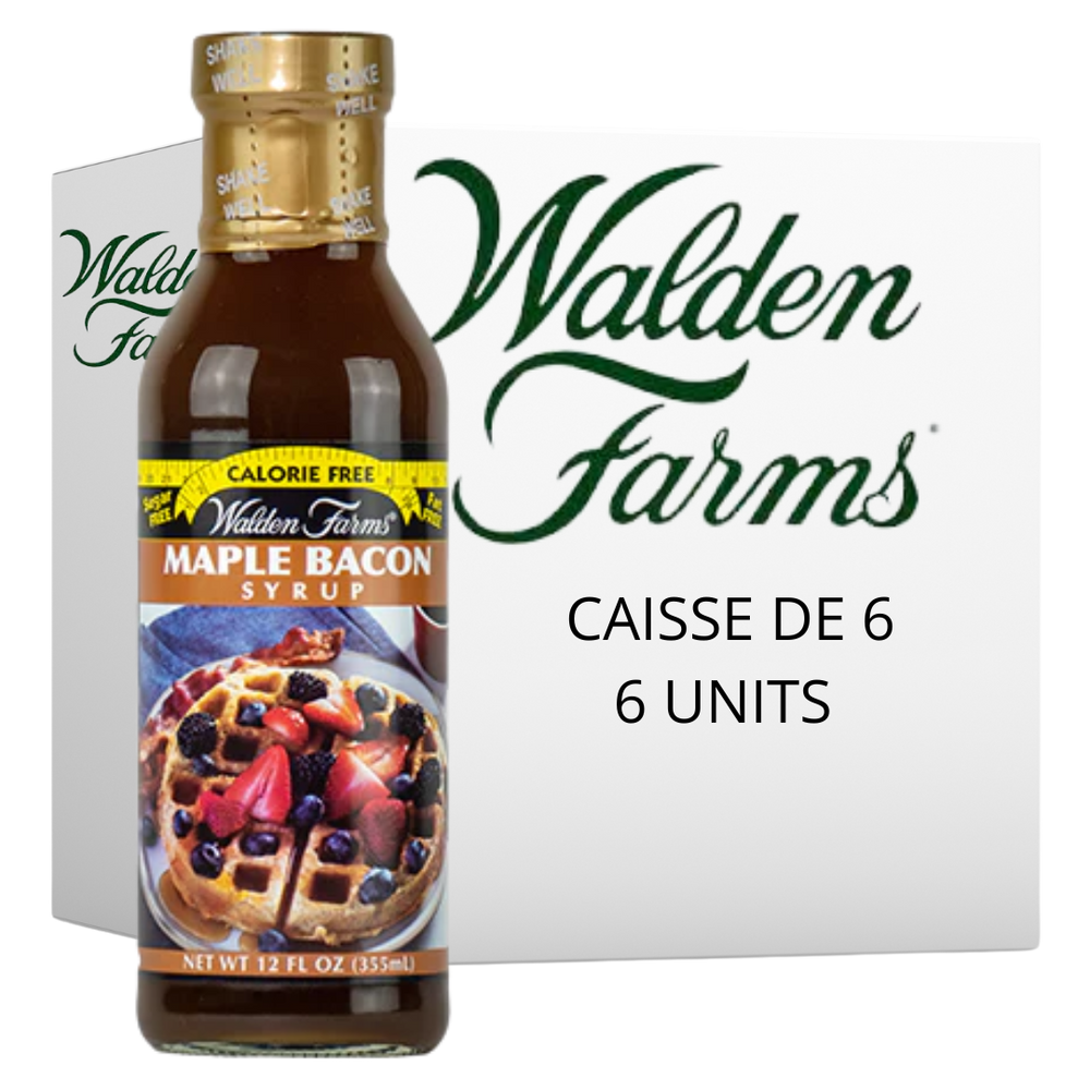 Walden Farms - Sirop érable et bacon 355ml CAISSE DE 6||Walden Farms - Maple syrup and bacon 355ml CASE OF 6 WALDEN FARMS
