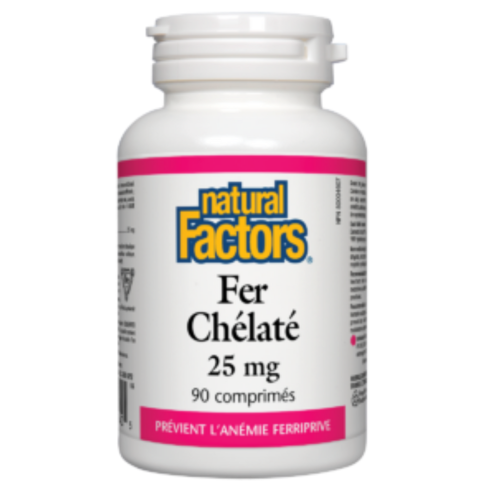 NATURAL FACTORS - FER CHELATE || FACTEUR NATUREL - IRON CHELATE NATURAL FACTORS