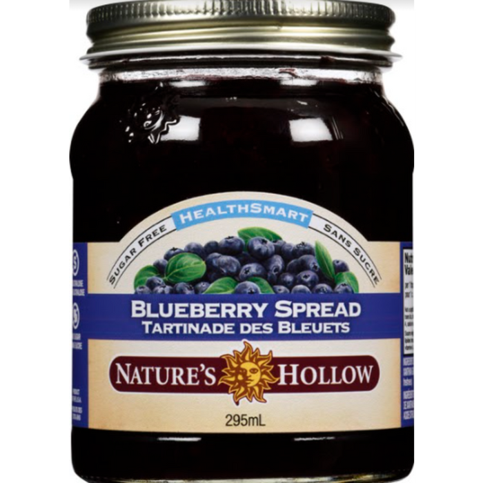 Nature's Hollow - Tartinade aux bleuets 295ml (CAISSE DE 6) - Keto Québec||Nature's Hollow - Spread 295ml blueberries (6 CAISSE DE) - Keto Quebec NATURE'S HOLLOW