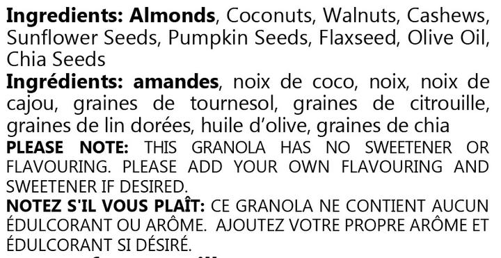 HOLD THE CARBS - Granola 300g||HOLD THE CARBS - Granola 300G HOLD THE CARBS