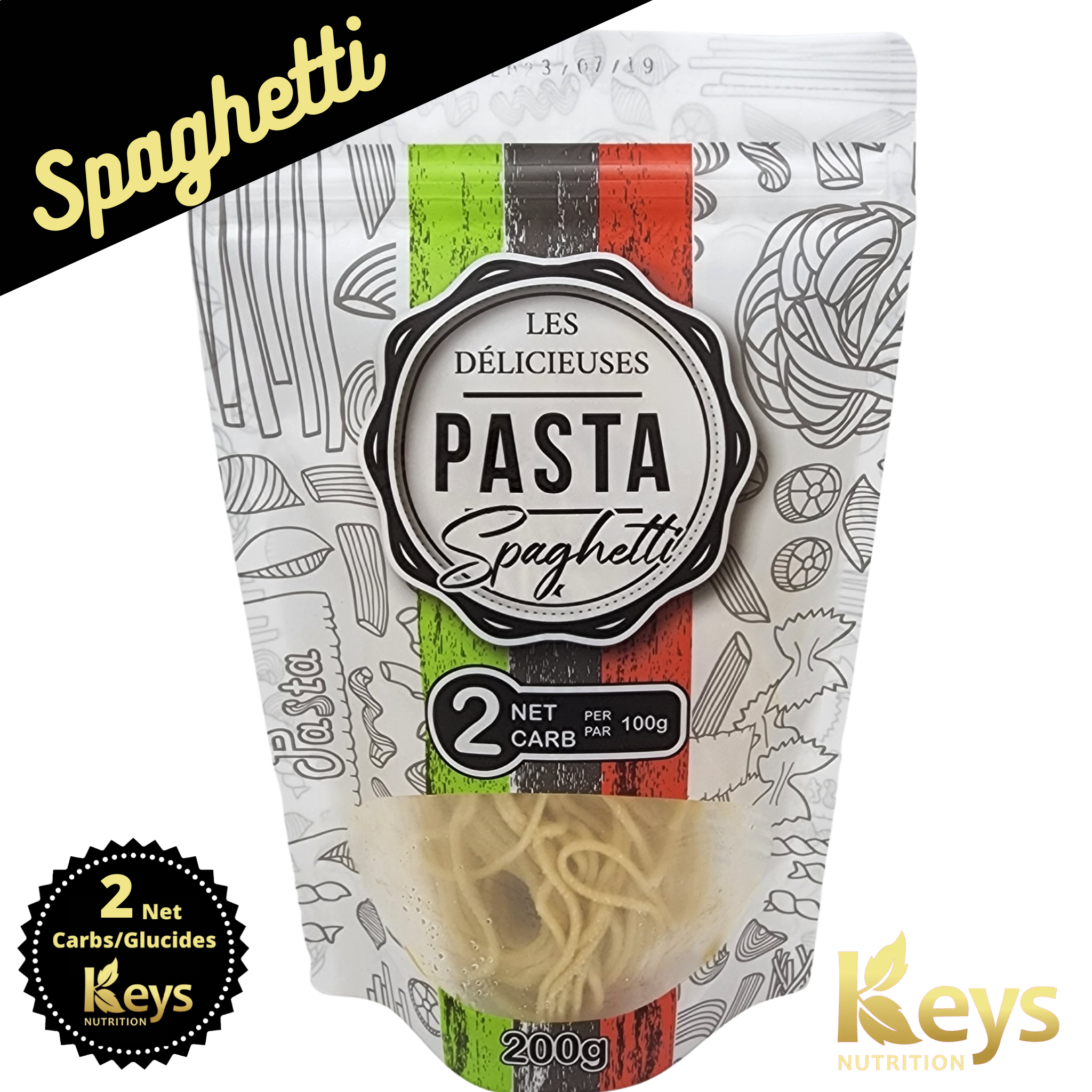 Les Délicieuses Pasta - Pâtes Fraîches faibles en glucides