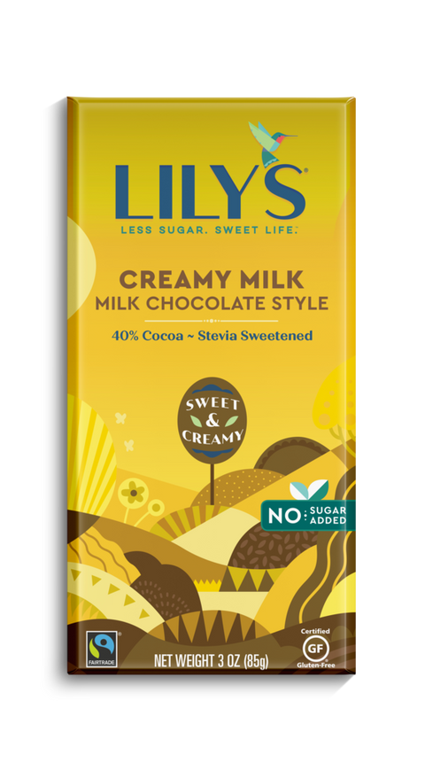 Lily's - Lait crémeux 85g CAISSE DE 12 ||Lily's - Creamy milk 85g BOX OF 12 LILY'S CHOCOLATE