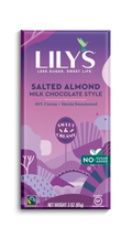 Lily's Amandes salés et chocolat au lait 85g ||Lily's Salted almonds milk Chocolate 85g LILY'S CHOCOLATE