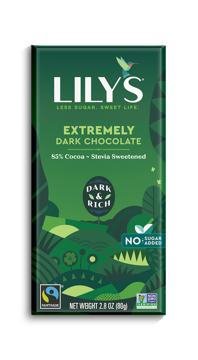Lily's - Extrêmement noir 85% CAISSE DE 12||Lily's - Extremely Black 85% BOX OF 12 LILY'S CHOCOLATE