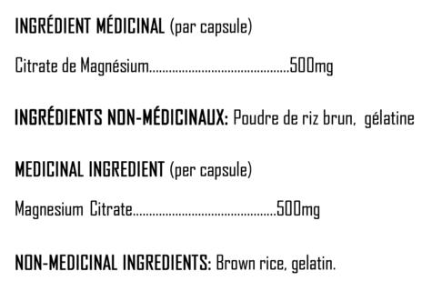 Supplément XPN - Magnésium Citrate 500 - Keto Québec||XPN Supplement - Magnesium Citrate 500 - Keto Quebec XPN