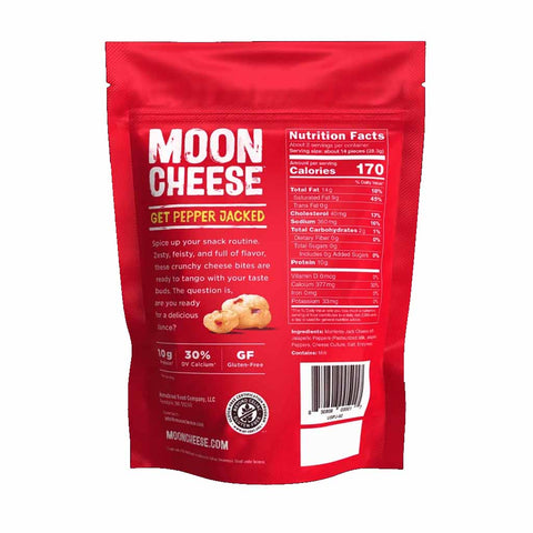Moon Cheese - Pepper Jack 57g CAISSE DE 12 ||Moon Cheese - Pepper Jack 57g BOX OF 12 MOON CHEESE