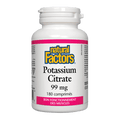 NATURAL FACTORS - Natural Factors - Citrate de potassium 99mg (180caps)||Supplement Natural Factors - Potassium citrate 99mg (180caps) NATURAL FACTORS