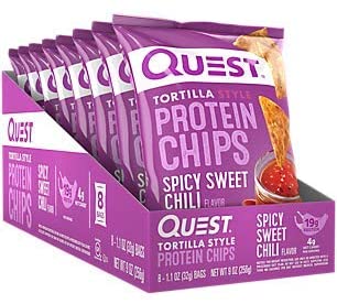 Quest Nutrition - Croustilles protéinées - Chili épicé - BOÎTE DE 8 ||Quest Nutrition - Protein Chips - Spicy Chili BOX OF 8 QUEST NUTRITION