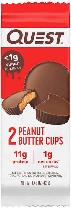 Quest Nutrition -  Coupes de beurre d'arachide enrobées de chocolat||Quest Nutrition - Cups Chocolate Covered Peanut Butter QUEST NUTRITION