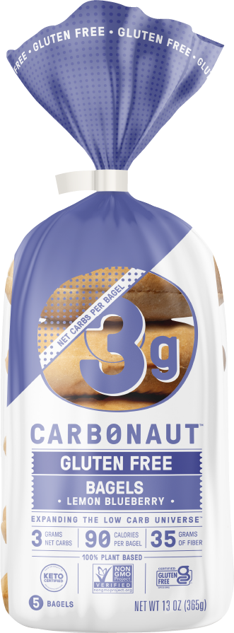 Carbonaut - Bagel Bleuet Citron 6/CAISSE|| Carbonaut-Bagel Blueberry Lemon 6/BOX CARBONAUT