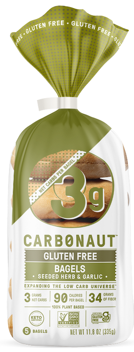 Carbonaut - Herbes et ail 6/CAISSE|| Carbonaut-Bagel Herbs & Garlic 6/BOX CARBONAUT