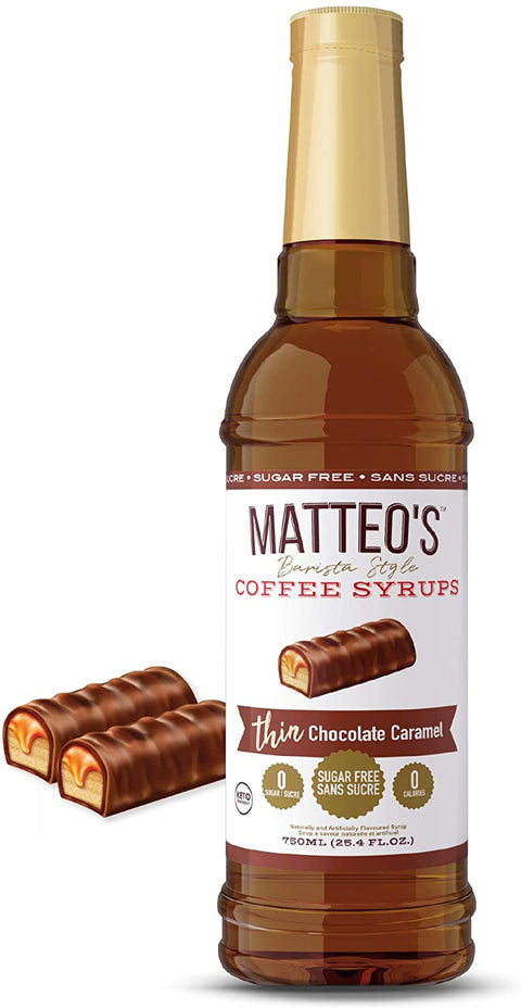 Sirop de café sans sucre, paquet varié, (4 saveurs) - Matteo's Coffee Syrup