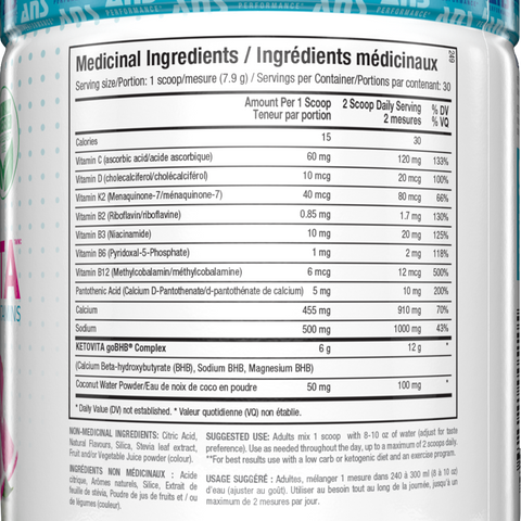ANS PERFORMANCE - BHB Ketovita 225g - Keys Nutrition