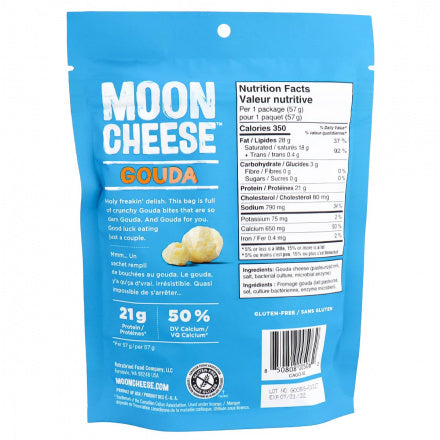 Moon Cheese - Gouda 57g CAISSE DE 12 ||Moon Cheese - Gouda 57g BOX OF 12 MOON CHEESE