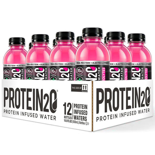 Protein2o - Eau infusée de protéines - Aux baies + Electrolytes - CAISSE DE 12 || Protein2o - Protein infused water - Mixed Berry + Electrolytes- BOX OF 12 Protein2o